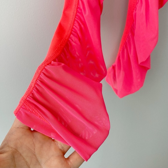 Alo Yoga Mesh Goddess Legging Neon Azalea Size Medium Dance Pilate - Picture 9 of 16